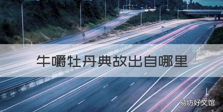 丹诗是什么意思,牛嚼牡丹典故出自哪里
