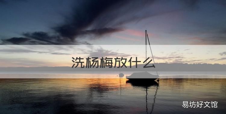 洗杨梅放什么，杨梅树栽在房子哪个位置合适风水
