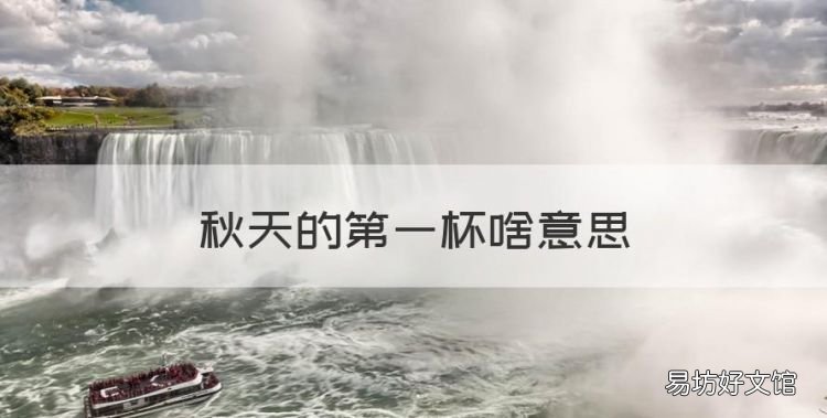 秋天的第一杯啥意思，秋天的第一杯奶茶什么意思暗语