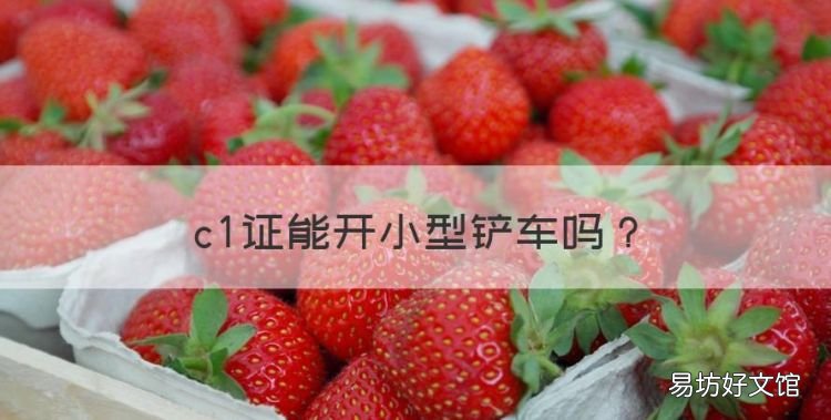 c证能开小型铲车,M驾驶证能开铲车吗