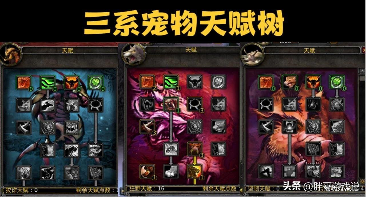 猎人宠物机制详解 魔兽猎人宝宝大全带图