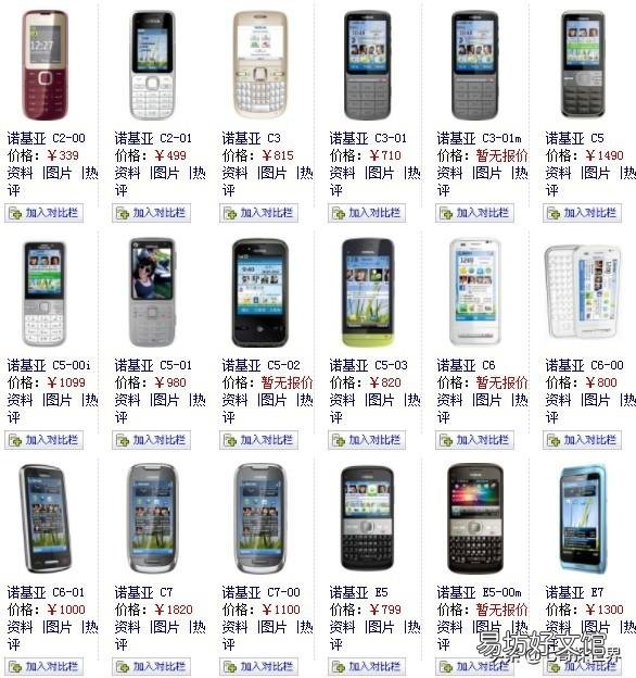 一览诺基亚全部机型图片 诺基亚老款手机型号图片大全