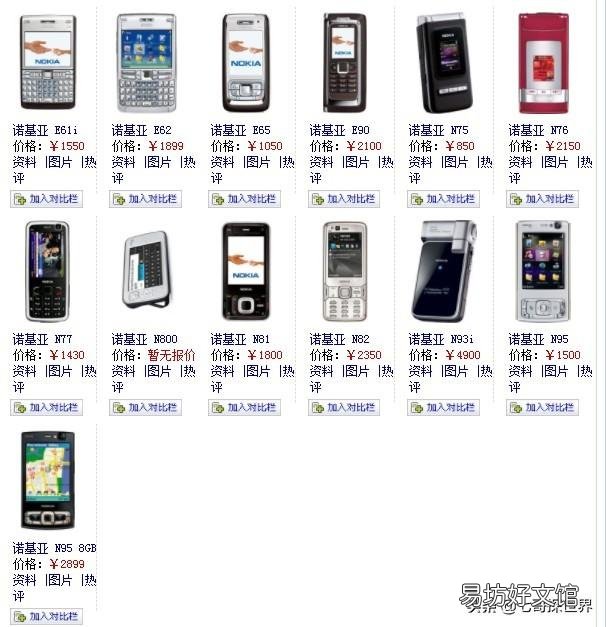 一览诺基亚全部机型图片 诺基亚老款手机型号图片大全
