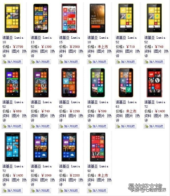 一览诺基亚全部机型图片 诺基亚老款手机型号图片大全