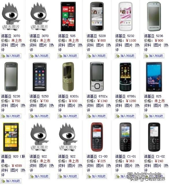 一览诺基亚全部机型图片 诺基亚老款手机型号图片大全