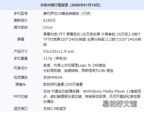 摩托罗拉v8当年价格及报价一览 摩托罗拉v8上市时间卖多少钱