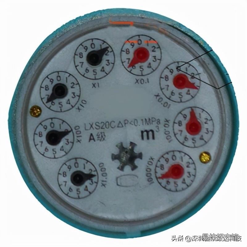 教你1分钟学会看水表 5位水表怎么看吨数m3