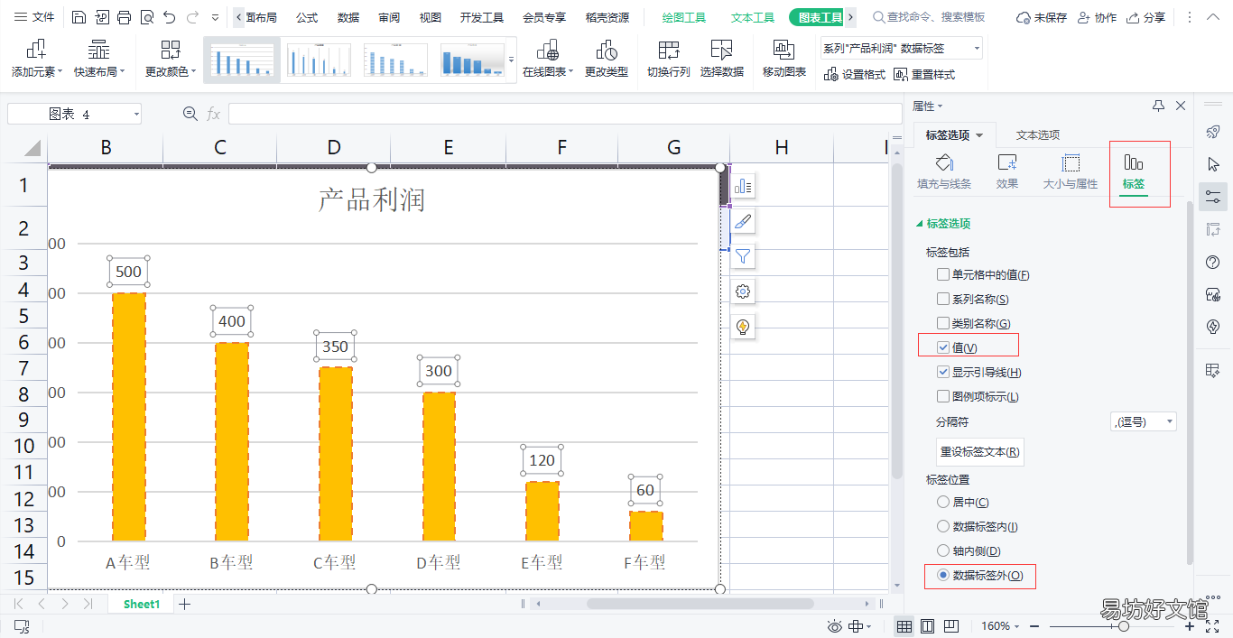 1分钟教你制作柱形图 簇状柱形图表的制作方法