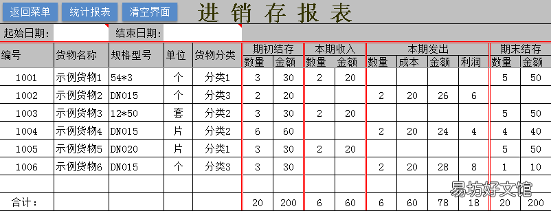 最好用的仓库库存出入库明细表 最简单的出入库明细表