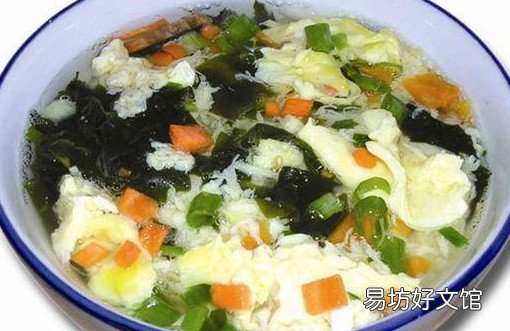 孕前食谱:香花菜蛋花汤
