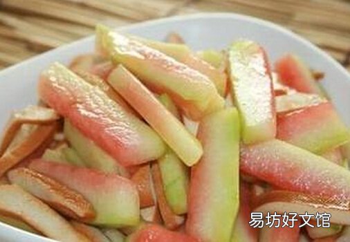 西瓜皮也可以吃?西瓜皮的做法大全