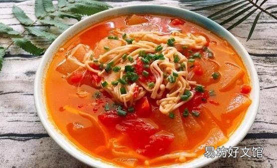金针菇好吃的七种家常做法 金针菇番茄汤香浓鲜美