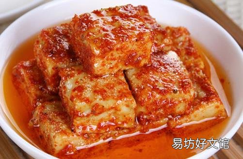 中国独创调味品腐乳的功效