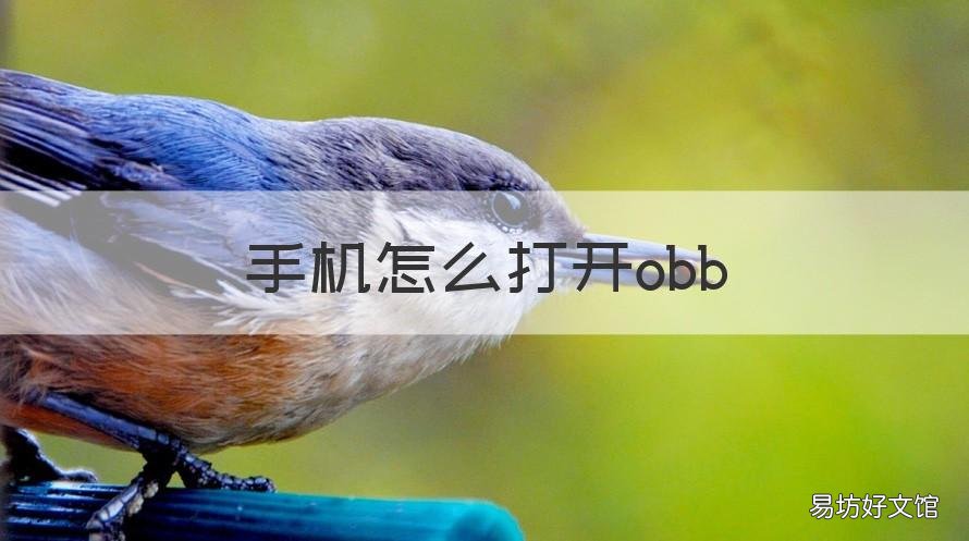 手机怎么打开obb 手机怎么打开obb文件