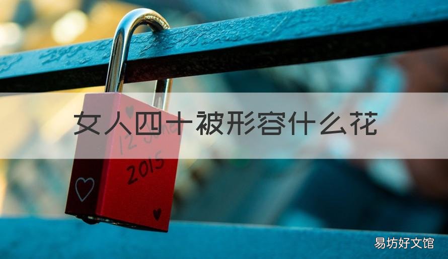 女人四十被形容什么花 女人四十是什么花,五十又是什么花
