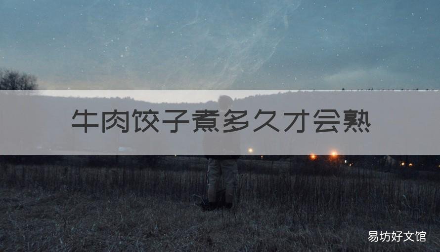 牛肉饺子煮多久才会熟 牛肉饺子煮多久才会熟窍门