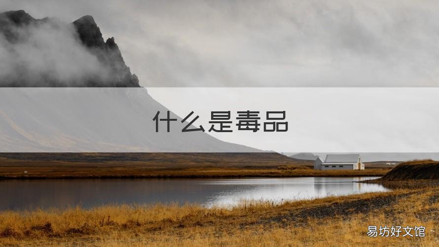 什么是毒品 什么是毒品简介100字