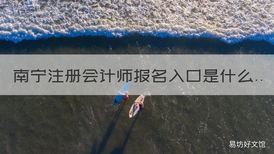 南宁注册会计师报名入口是什么 南宁注册会计师报名入口是什么网站