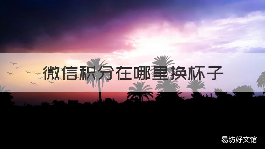 微信积分在哪里换杯子 微信积分兑换水杯