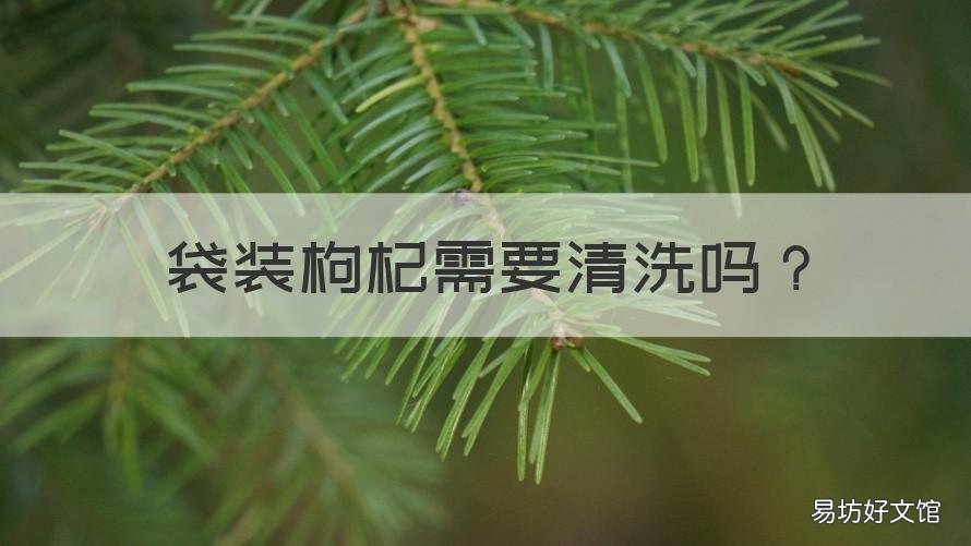 袋装枸杞需要清洗吗 买的罐装枸杞需要洗吗