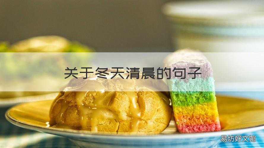 关于冬天清晨的句子 关于冬天清晨的句子唯美