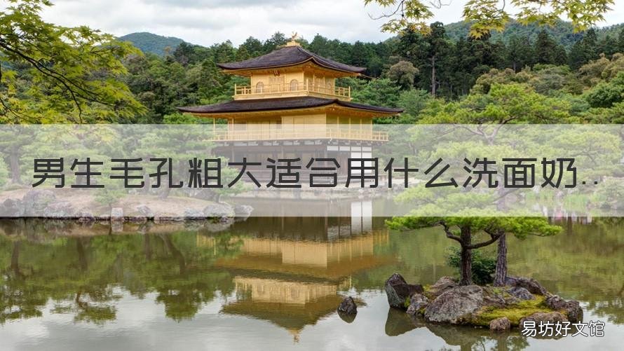 男生毛孔粗大适合用什么洗面奶 男士毛孔粗用什么护肤品好