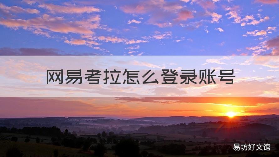 网易考拉怎么登录账号 网易考拉怎么登录账号和密码