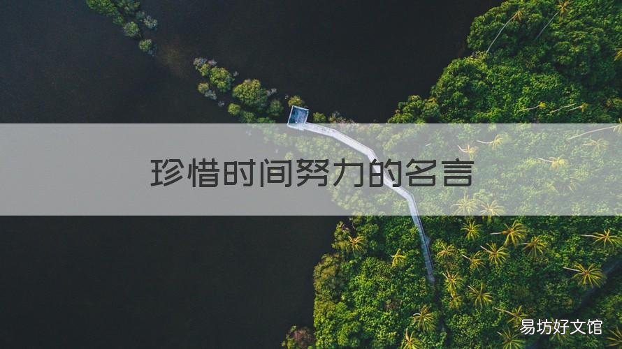 珍惜时间努力的名言 珍惜时间努力的名言和谚语