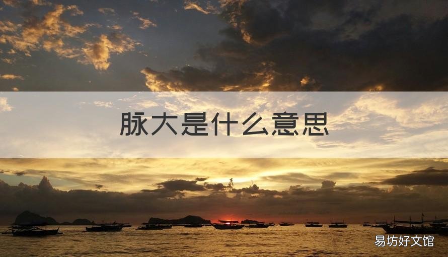 脉大是什么意思 脉大有力是啥脉