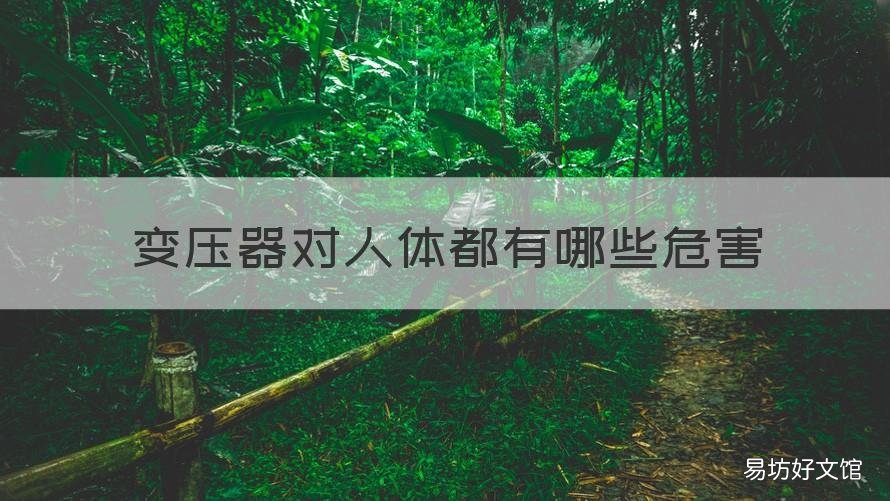 变压器对人体都有哪些危害 变压器对人体健康有多大影响