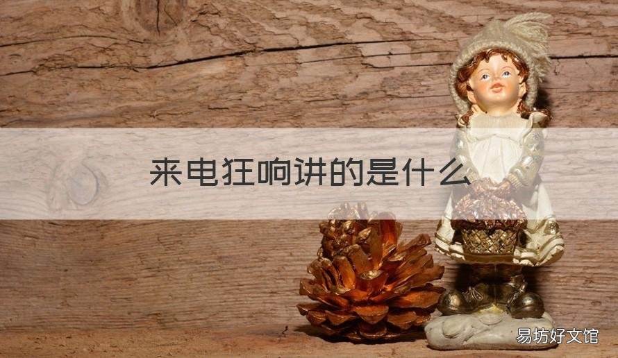 来电狂响讲的是什么 来电狂响百科