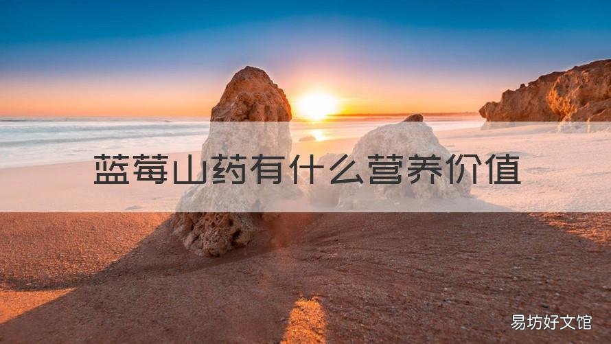 蓝莓山药有什么营养价值 蓝莓山药用的是哪种山药