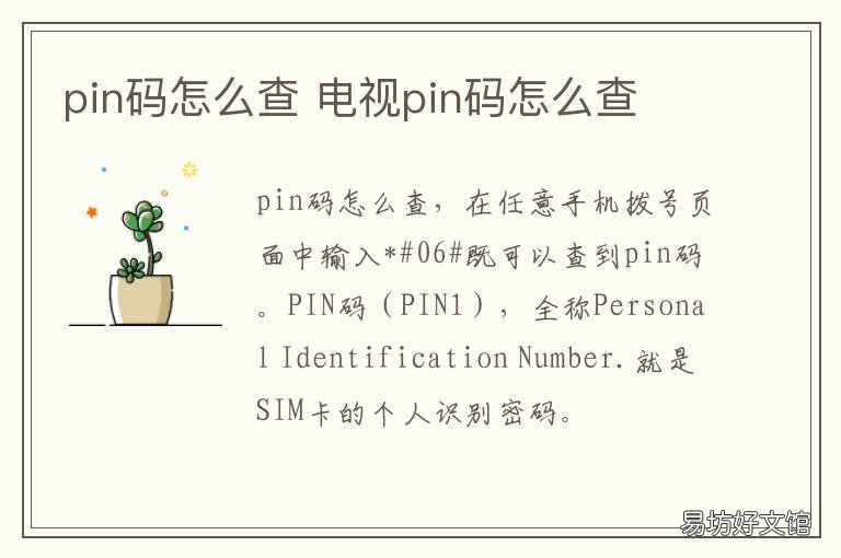 pin码怎么查 移动手机卡pin码怎么查