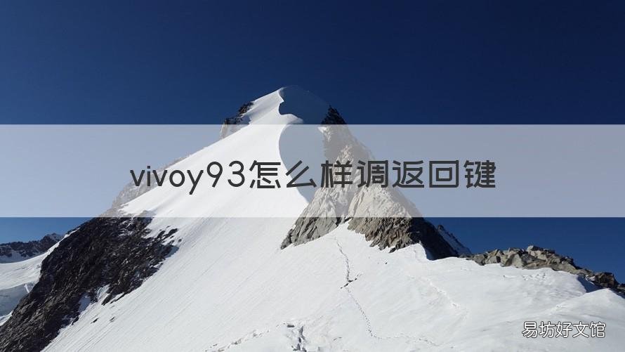 vivoy93怎么样调返回键 vivoy93手机返回键怎么设置