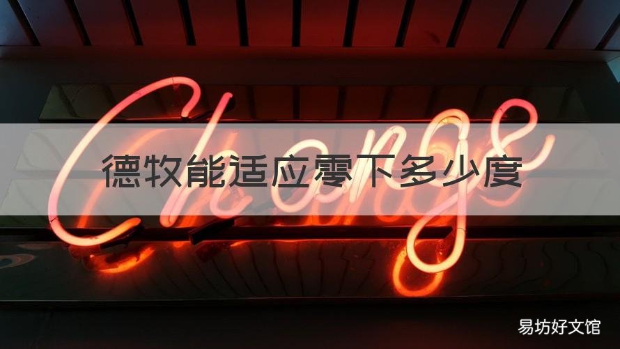 德牧能适应零下多少度 德牧耐寒多少度