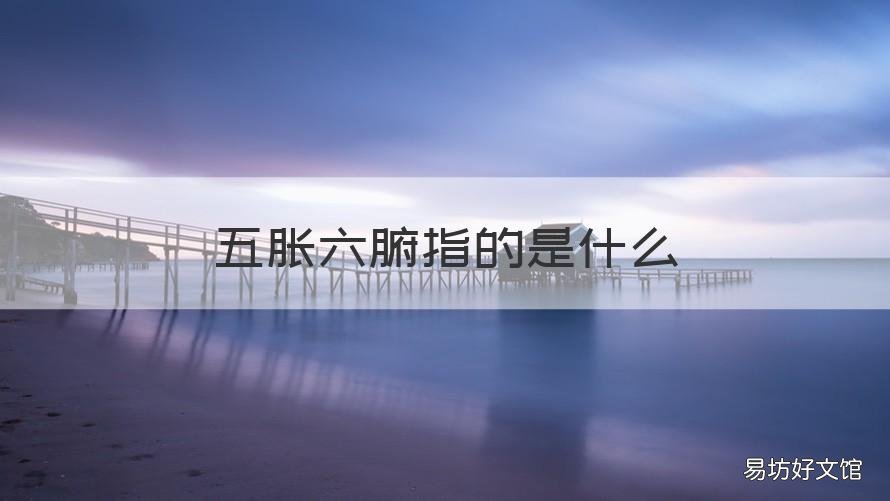 五胀六腑指的是什么 五胀六腑是什么意思
