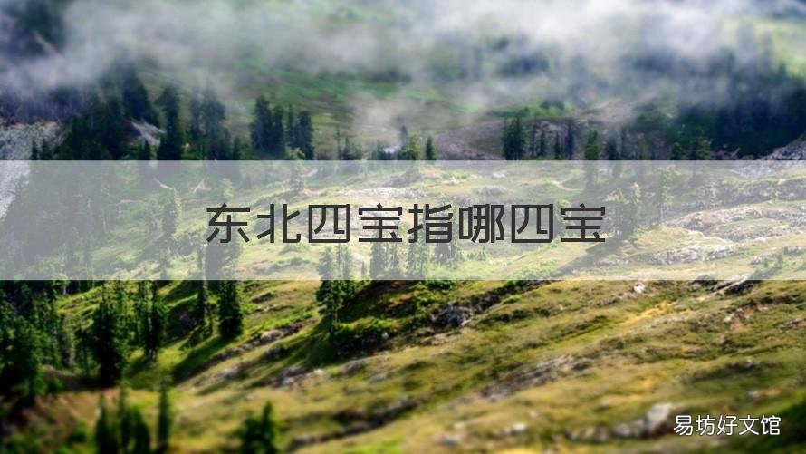 东北四宝指哪四宝 东北四宝是啥