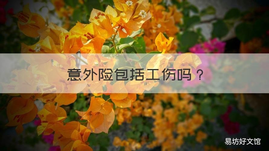 意外险包括工伤吗 意外险包括工伤保险吗