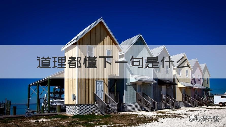 道理都懂下一句是什么 道理我都懂后面一句是什么