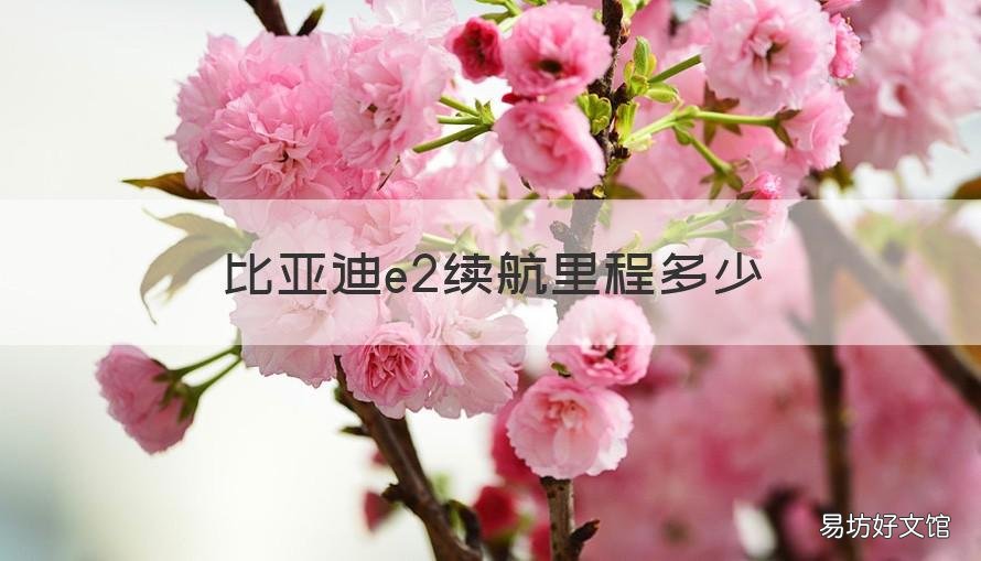 比亚迪e2续航里程多少 比亚迪e2能跑多少公里