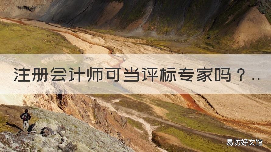 注册会计师可当评标专家吗 注册会计师需要评审吗