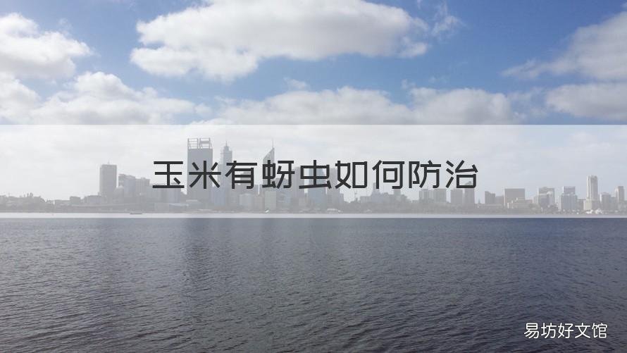 玉米有蚜虫如何防治 玉米有蚜虫如何防治好