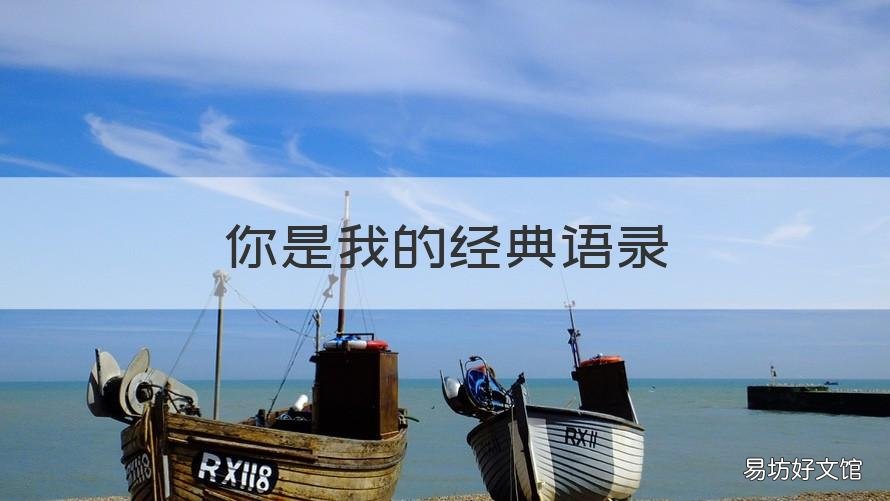 你是我的经典语录 你是我的经典语录图片
