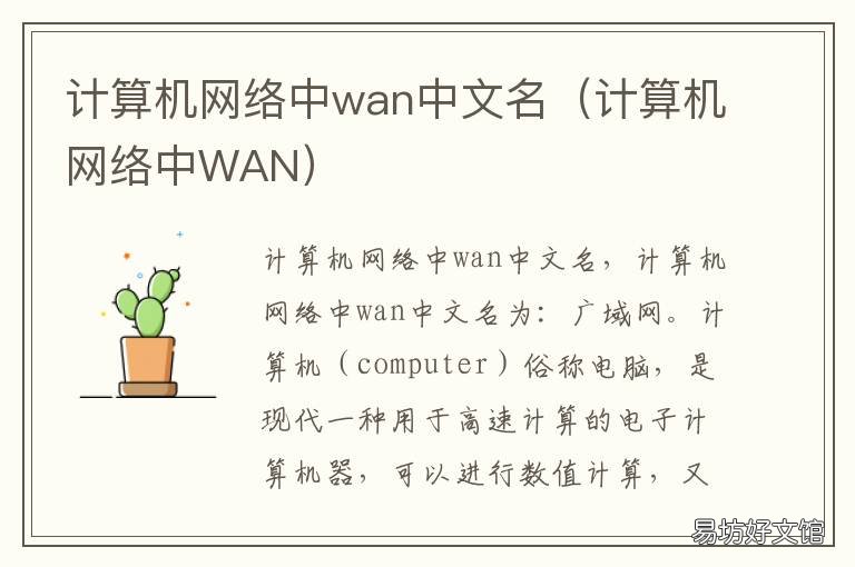 计算机网络中wan中文名 计算机网络wan是什么