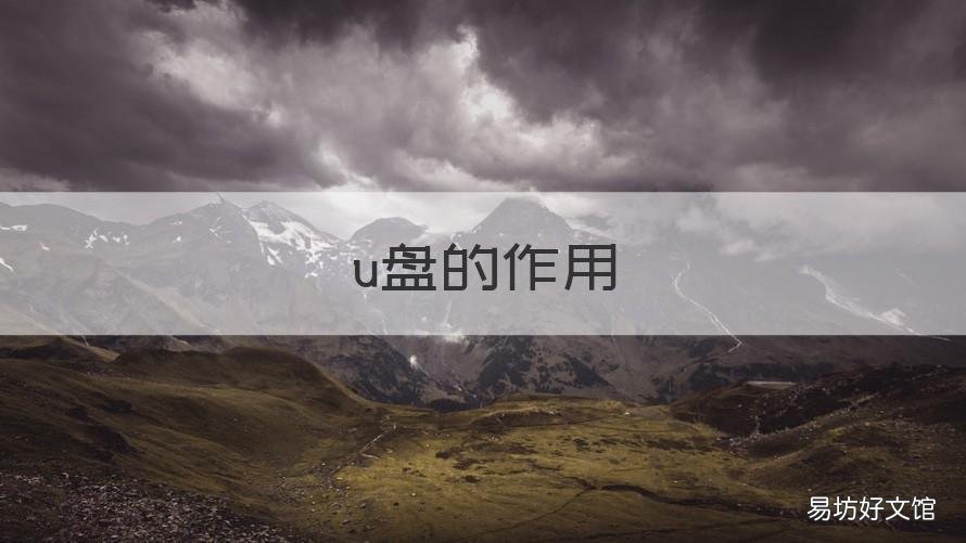 u盘的作用 U盘的作用是什么