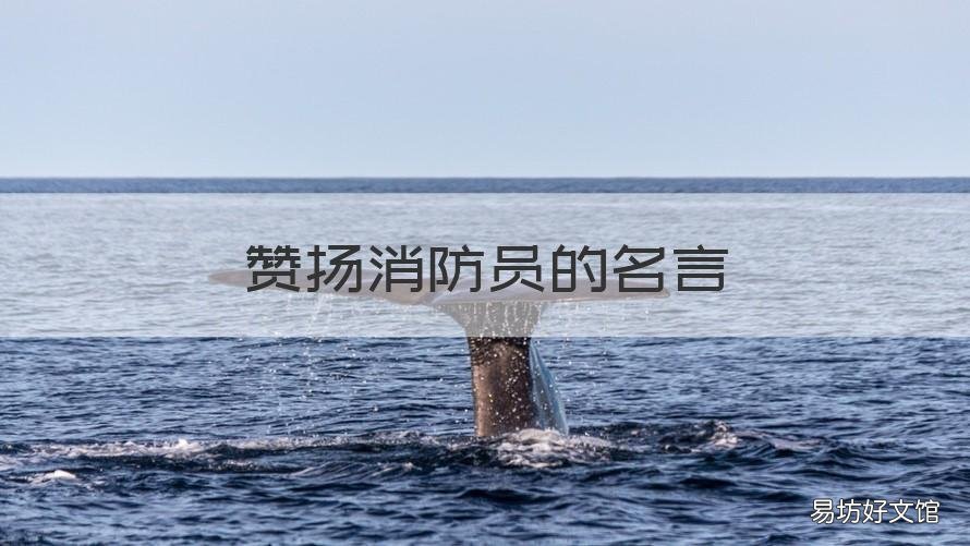 赞扬消防员的名言 赞扬消防员的名言名句