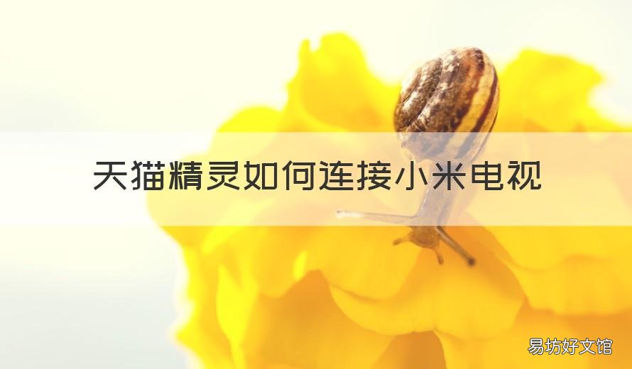 天猫精灵如何连接小米电视 天猫精灵连接小米电视的二维码在哪里