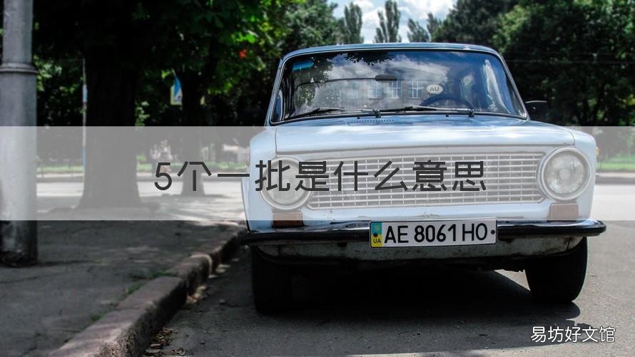 5个一批是什么意思 五个一批,指的是什么?