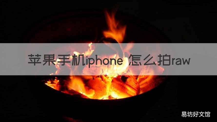 苹果手机iphone 怎么拍raw 苹果手机咋拍照