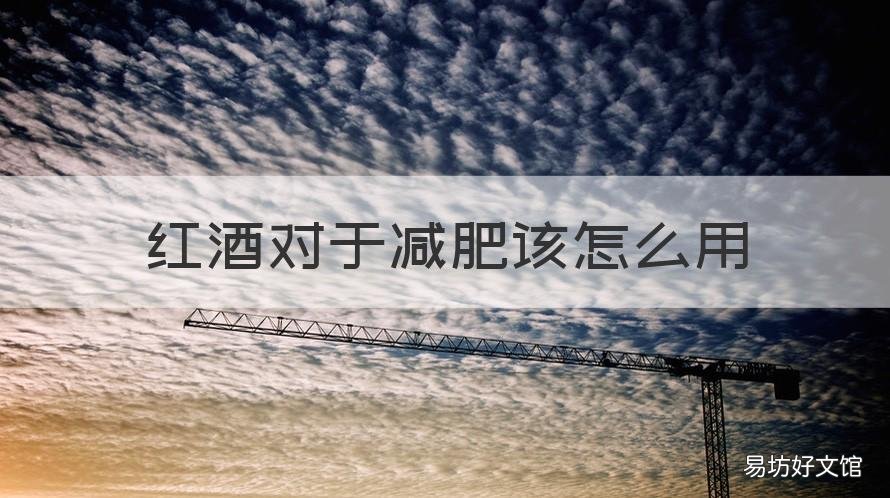 红酒对于减肥该怎么用 红酒是否可以减肥